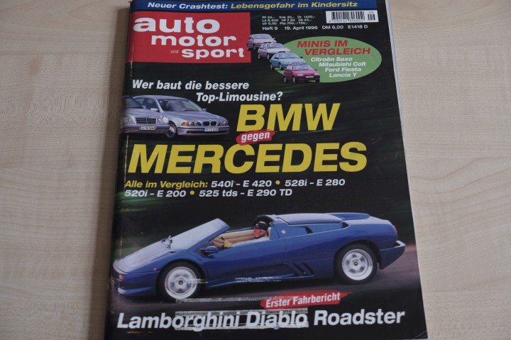 Deckblatt Auto Motor und Sport (09/1996)